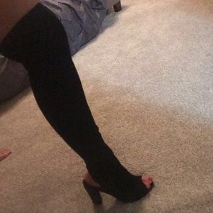 Agaci over the knee open toe boot. Size 8 1/2